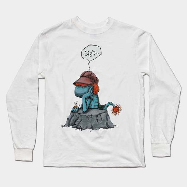 sigh your cares away Long Sleeve T-Shirt by gaz420